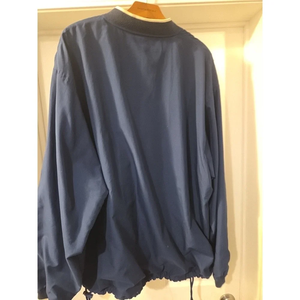 Fan One Apparel Jacket Mens XL 1/4 Zip Pullover Wind Shirt Jacket Navy Tar Heels